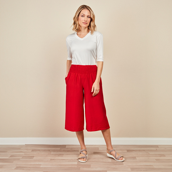 Jupe-culotte estivale "Caro", rouge