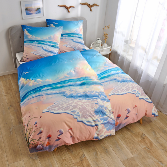 Linge de lit « Plage ensoleillée » – 2 pièces