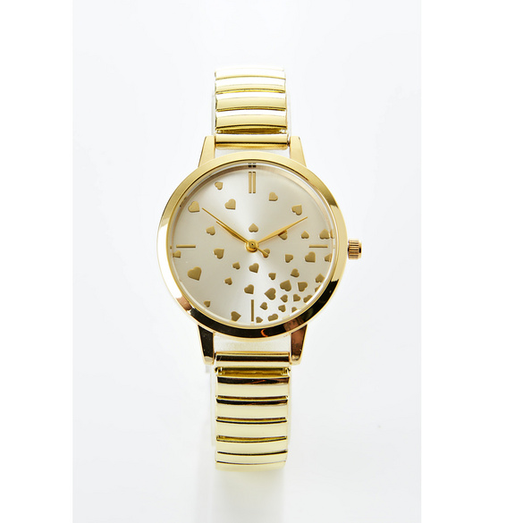 Montre-bracelet extensible « petits cœurs »