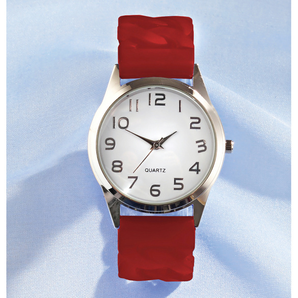 Montre-bracelet stretch rouge