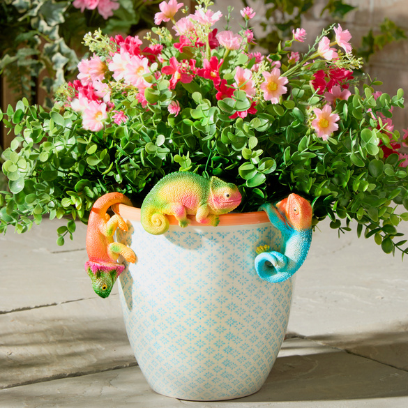 Accroche-pots lézards – lot de 3