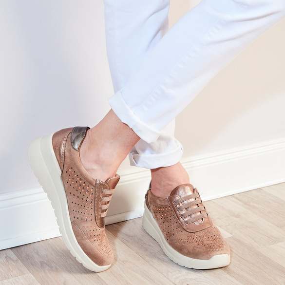 Sneakers confort "Anni", champagne