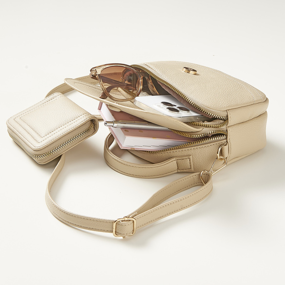 Sac « Geli » avec portefeuille, sable