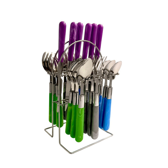 Set de couverts avec support 24 pcs.