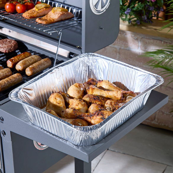 Lot de 5 barquettes en aluminium