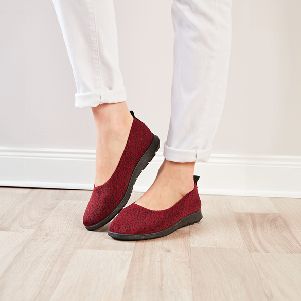 Ballerines souples "Vicky", bordeaux