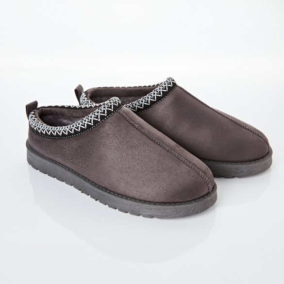 Pantoufles "Franka", gris foncé
