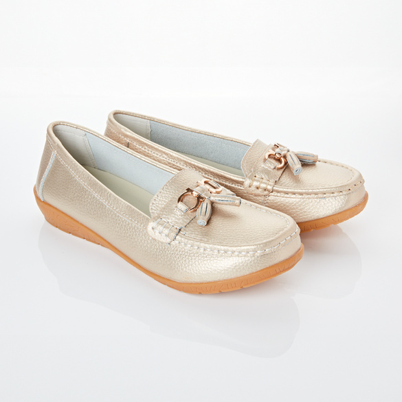 Mocassins "Elenor", coloris or
