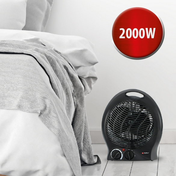 Aérotherme 2000W noir alpina