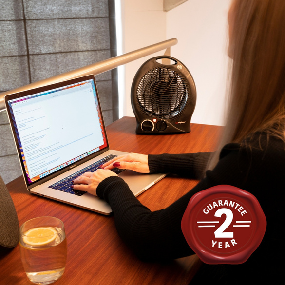 Aérotherme 2000W noir alpina