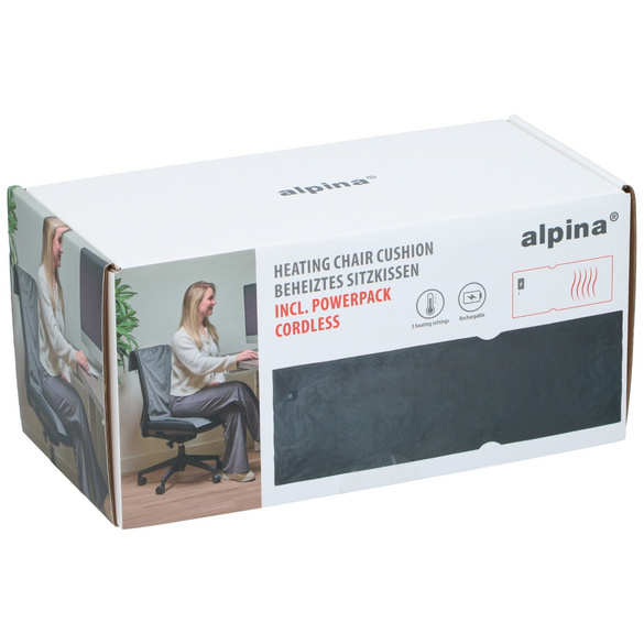 Coussin chauffant sans fil avec arrêt automatique alpina