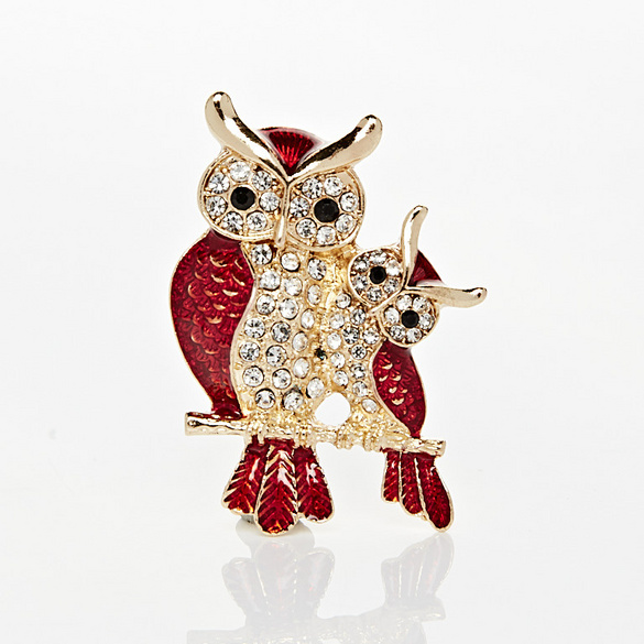 Broche « Chouettes » Amélie di Santi