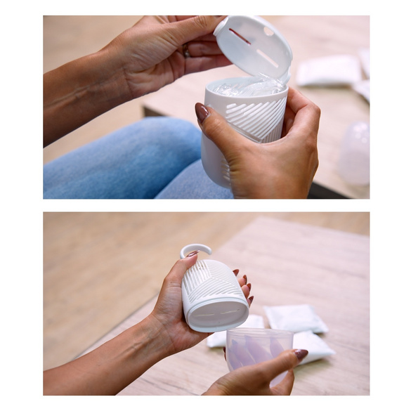 Déshumidificateur d'air à suspendre avec sachets de recharge Genius Ideas®.