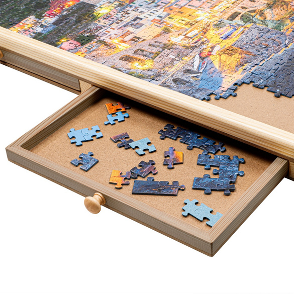 Table de puzzle avec 4 tiroirs pour 1000 pièces