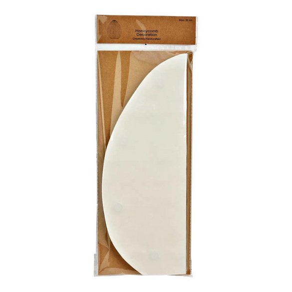 Décoration de Pâques Oeuf de Pâques structure alvéolaire Blanc