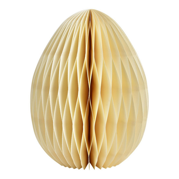 Décoration de Pâques Oeuf de Pâques structure alvéolaire Blanc