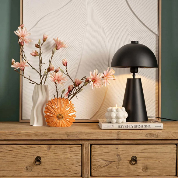 Vase en forme de fleur en céramique Abricot