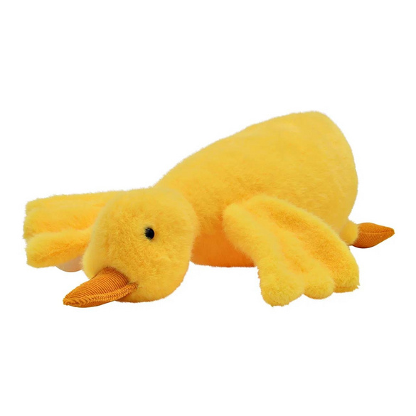 Peluche Canard en textile Jaune