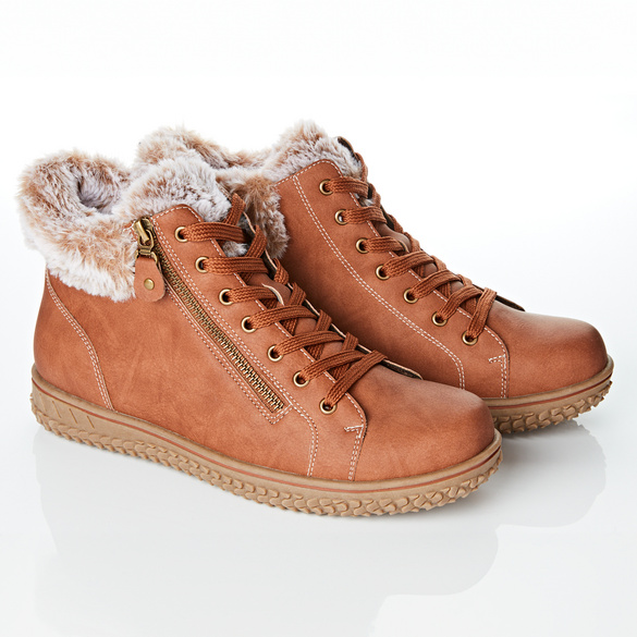 Bottines confort "Gloria", cognac