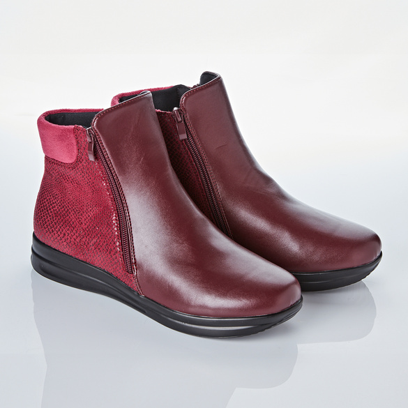 Bottines "Olga", bordeaux