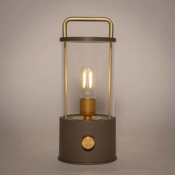 Lanterne LED Design A matte taupe