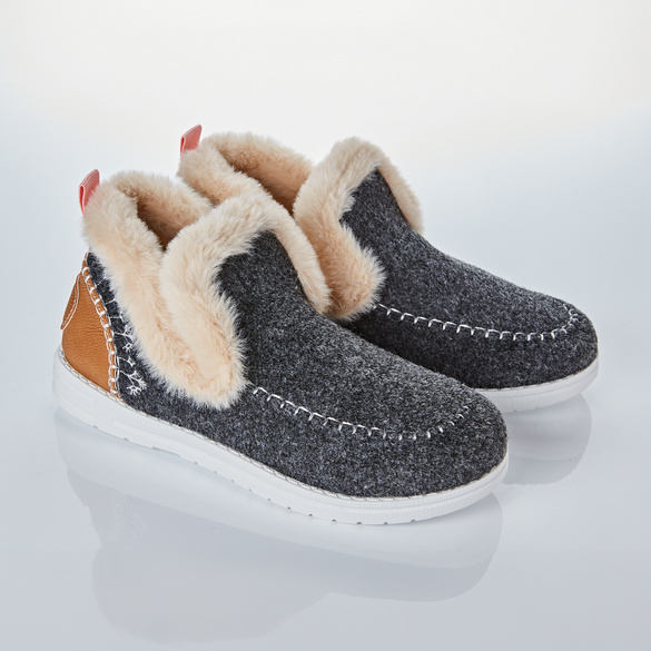 Mocassins confort "Mone", gris