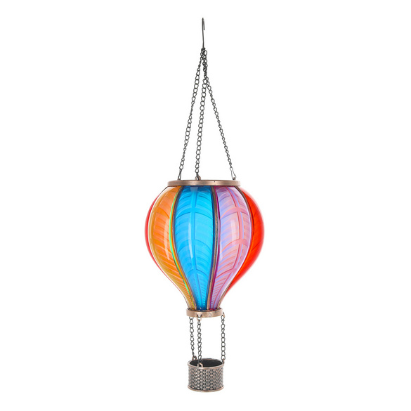 Ballon à air chaud solaire LED grand multicolore