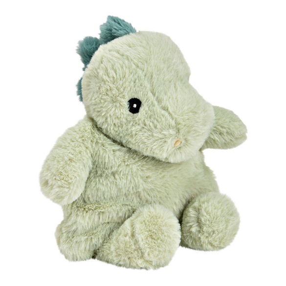 Coussin aux noyeaux de cerise "Dino" vert menthe