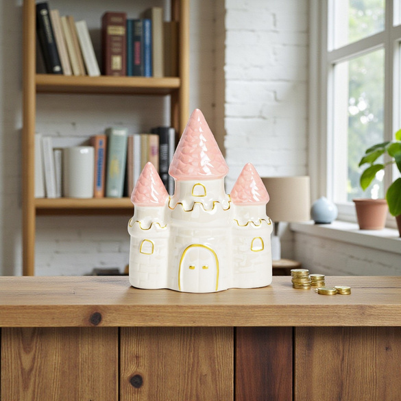 Tirelire "Château" en céramique