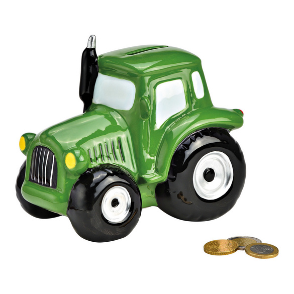 Tirelire "Tracteur" en céramique