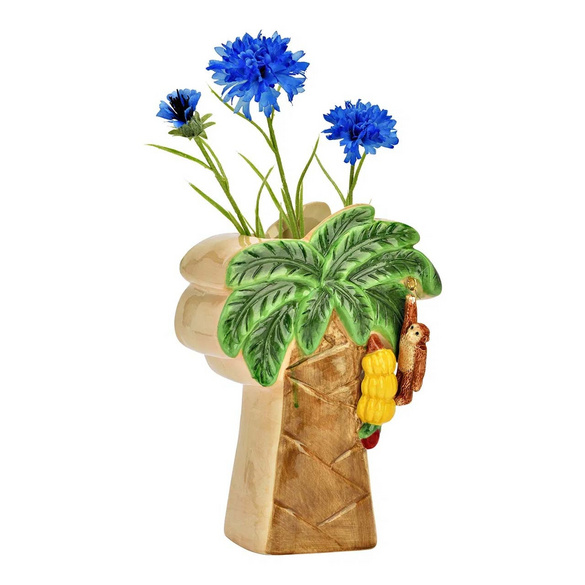 Vase "Arbre avec banane & singe"