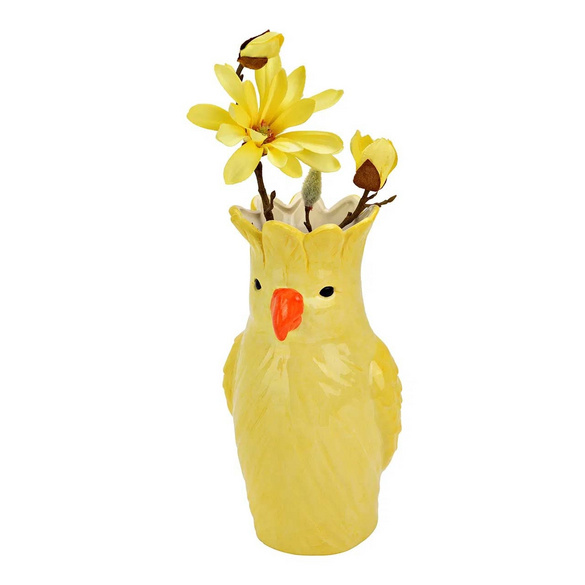 Vase "Perroquet" jaune