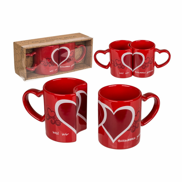 Set de tasses "Parce que nous sommes ensemble"