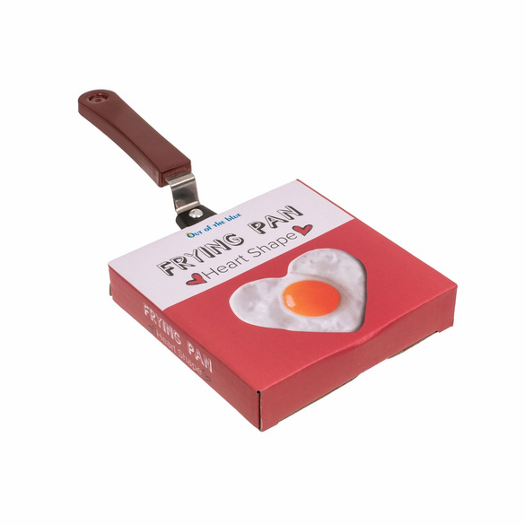 Poêle à frire "cœur" dans un carton cadeau