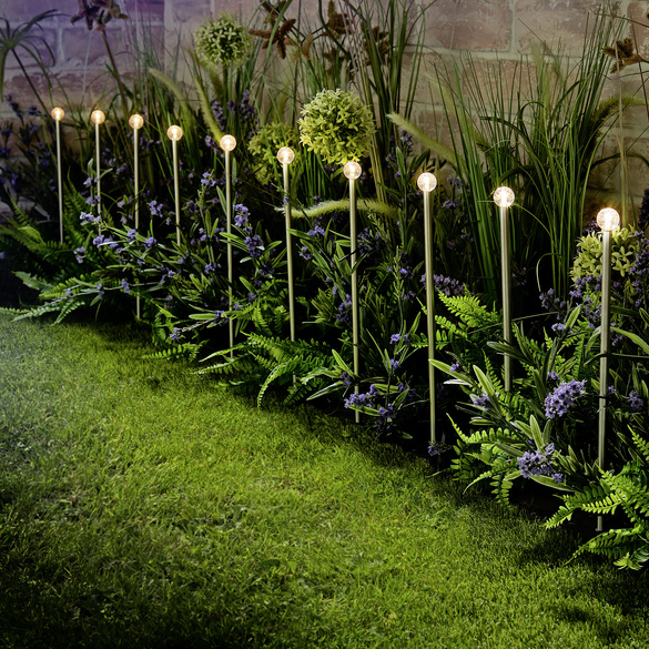 Lot de 10 boules lumineuses solaires à brancher