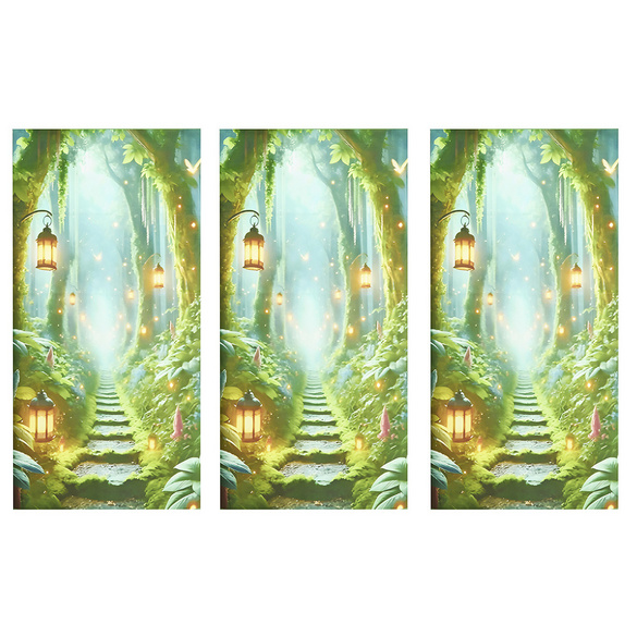 Autocollant pour poubelle "Jardin enchanté"