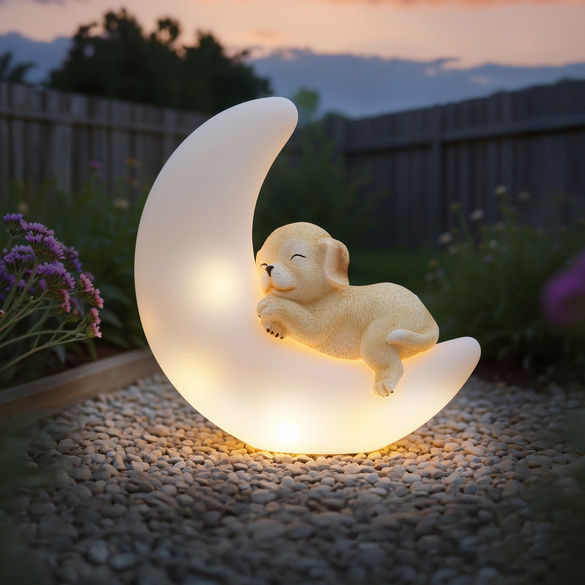 Chien solaire sur la lune