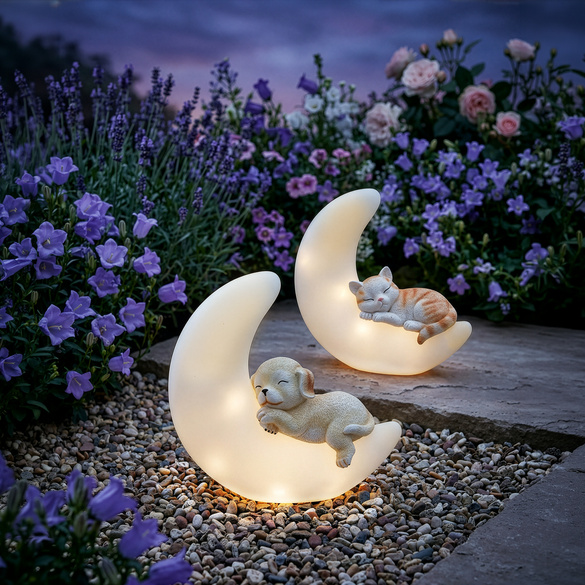 Chien solaire sur la lune
