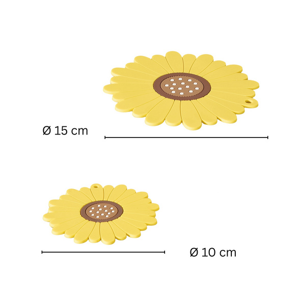 Dessous de plat « Tournesols » – lot de 4 Basilico