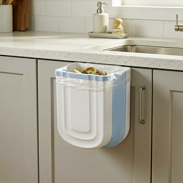 9L Poubelle à clips pour aliments Basilico