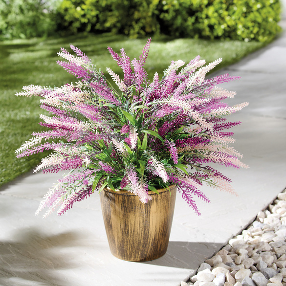 Petite bruyère artificielle en pot