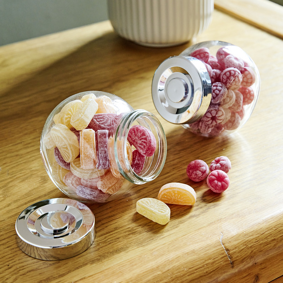 Lot de 2 bocaux à bonbons rétro
