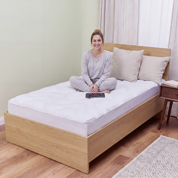 Surmatelas multi-couches 90x200 cm blanc