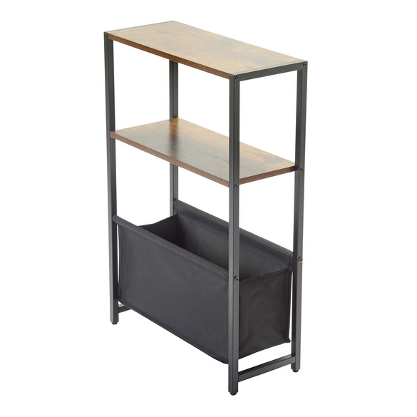 Table d’appoint compacte avec panier de rangement