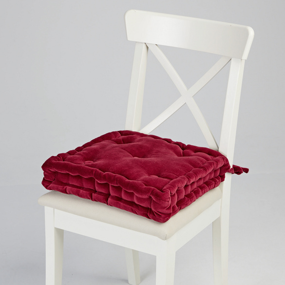 Coussin rehausseur en velours "marron"