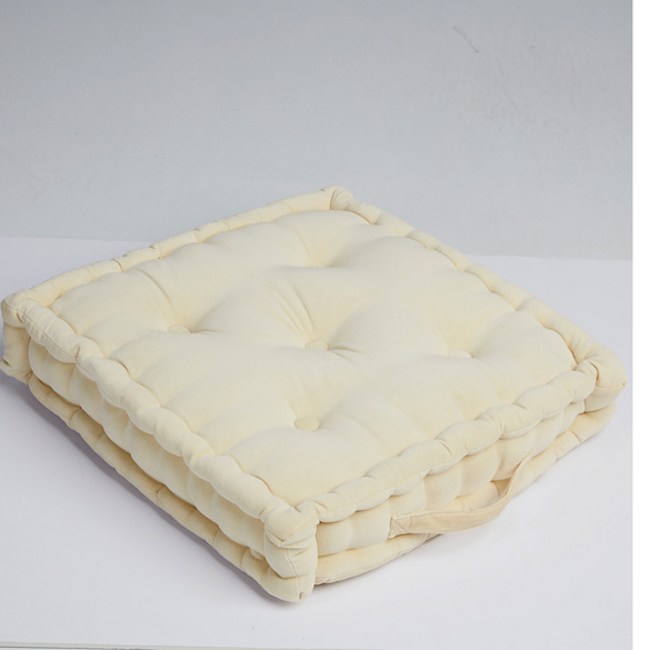Coussin rehausseur en velours - sable