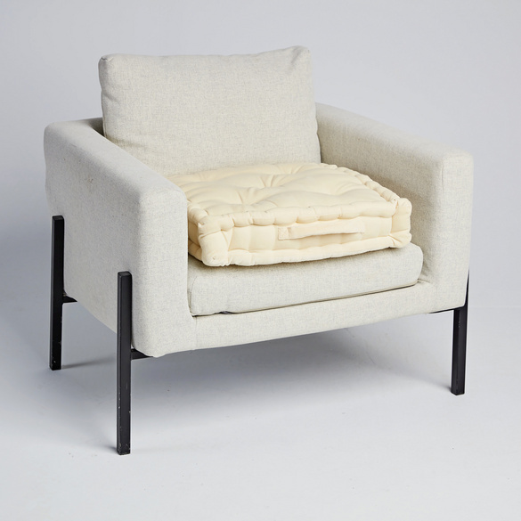 Coussin rehausseur en velours - sable
