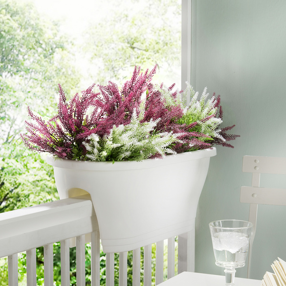 Pot de fleurs pour rambarde de balcon