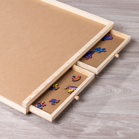 Table de puzzle pivotant à 360° avec 4 tiroirs pour 1000 pièces
