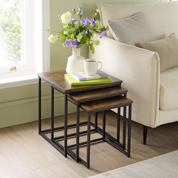 Lot de 3 tables d'appoint